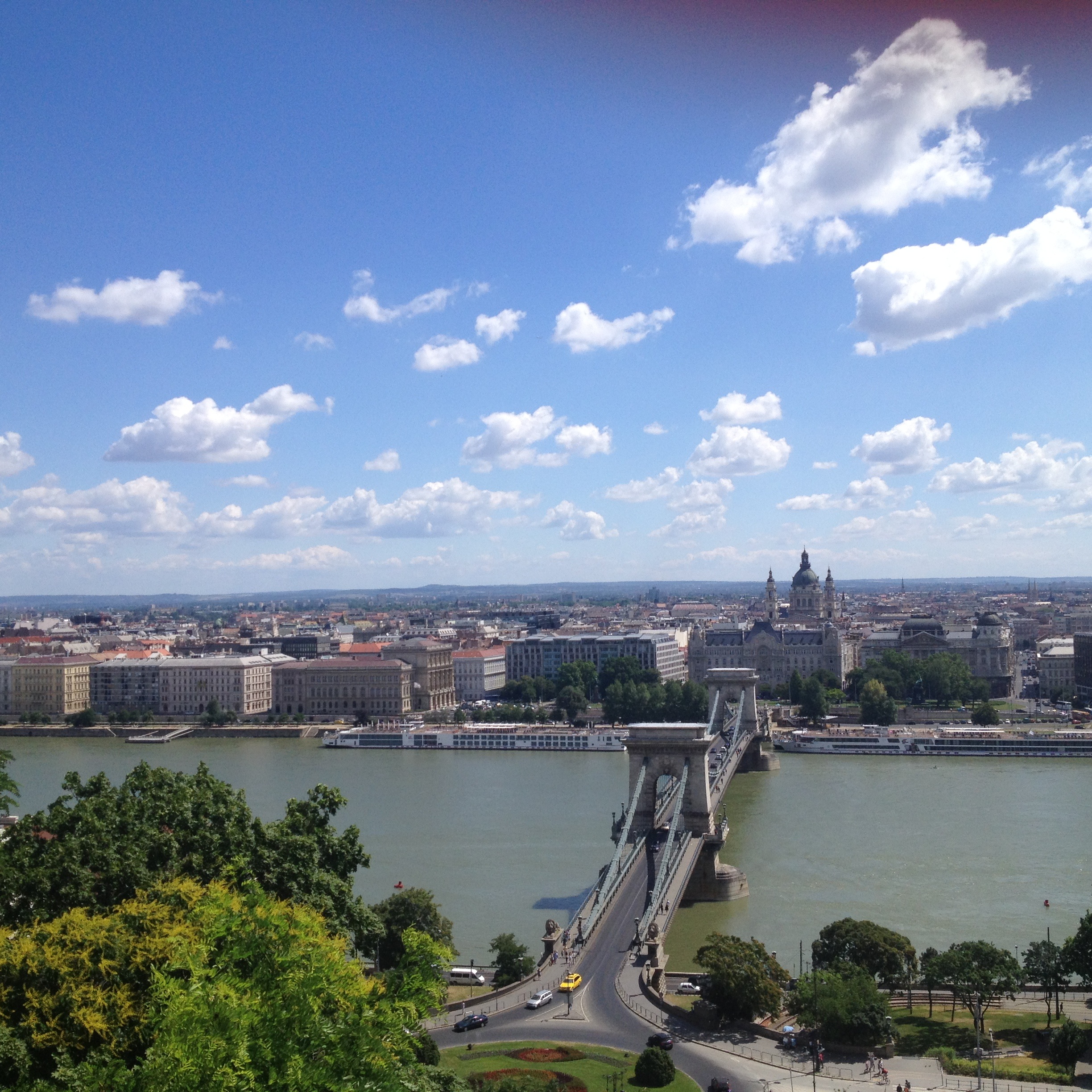 Blick von Buda auf Pest